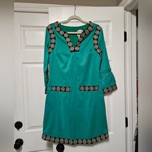 Almatrichi Dress size 6 Green Black NWOT